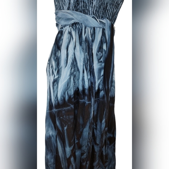 Rainforest Cafe Souvenir Dress Tie-dye Beautiful Blues - Picture 4 of 6